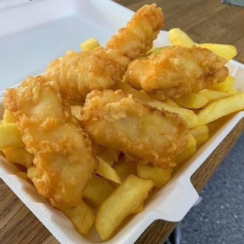 Cod Bites 5 Pcs Chips and Drink